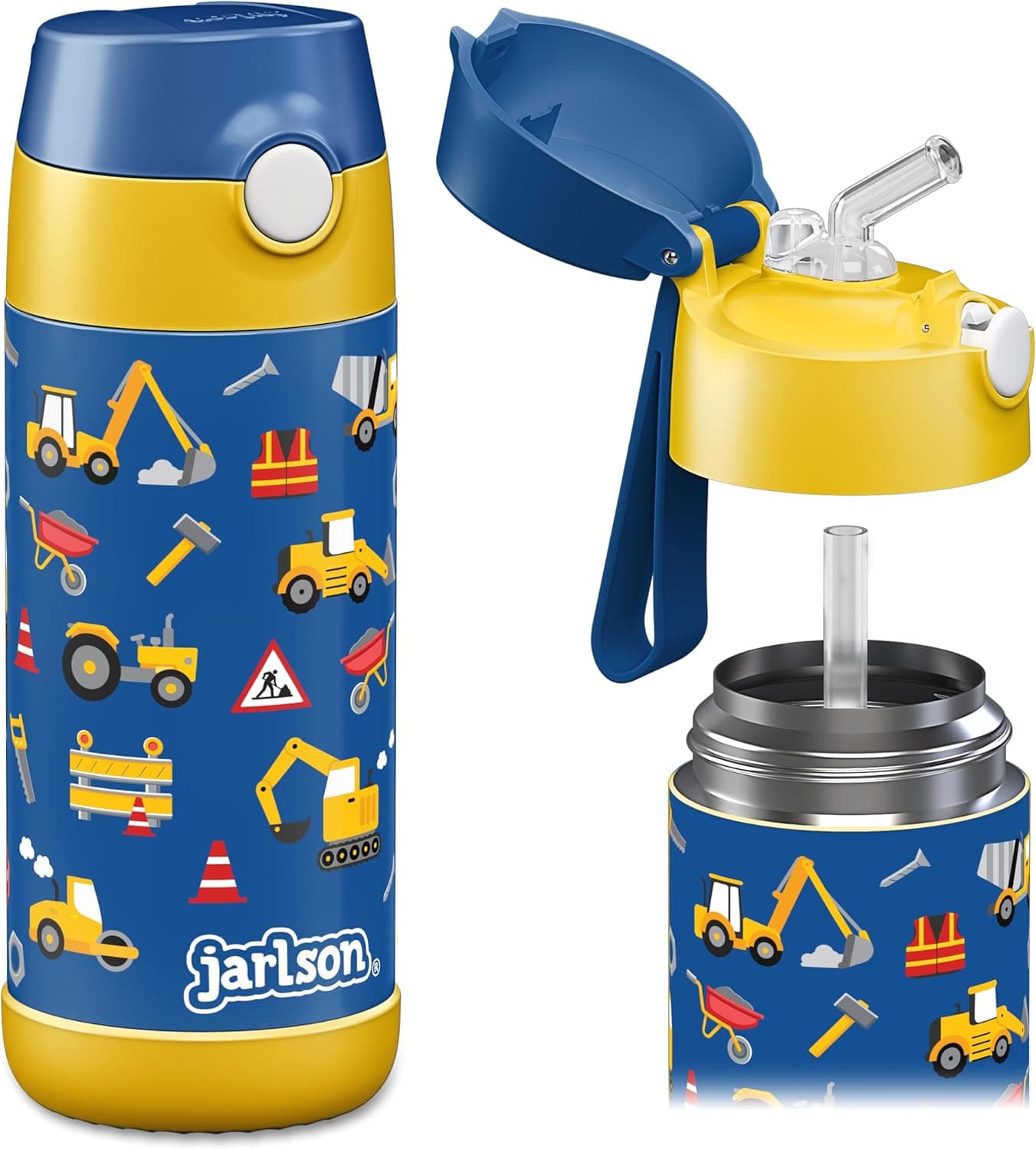 Jarlson Edelstahl-Trinkflasche Kinder 350ml